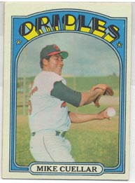 1972 Topps Baseball Cards      070      Mike Cuellar